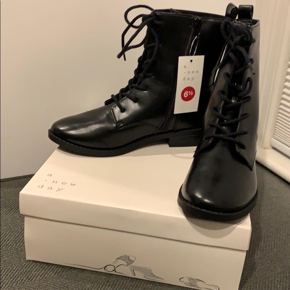 Luci Refined Lace Up Combat Boots